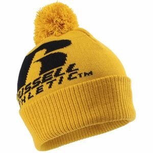 Russell Athletic WINTER POMPOM HAT Pánská zimní čepice, žlutá, velikost UNI