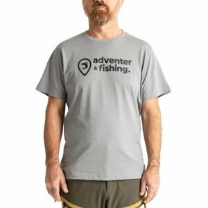 ADVENTER & FISHING COTTON SHIRT Pánské tričko, šedá, velikost