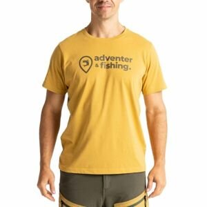 ADVENTER & FISHING COTTON SHIRT Pánské tričko, hnědá, velikost