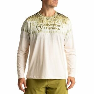 ADVENTER & FISHING UV T-SHIRT Pánské funkční UV tričko, žlutá, velikost