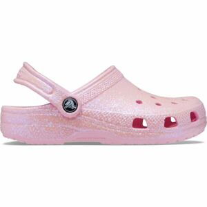 Crocs CLASSIC GLITTER CLOG K Dětské nazouváky, růžová, velikost 29/30