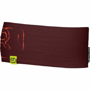 ORTOVOX 120 TEC LOGO HEADBAND Čelenka, vínová, veľkosť UNI