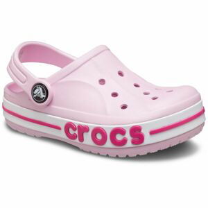 Crocs BAYABAND CLOG T Dětské pantofle, růžová, veľkosť 23/24