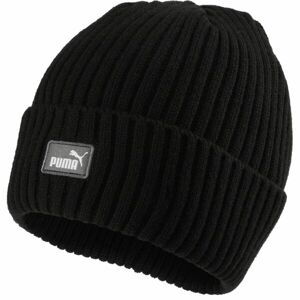 Puma CLASSIC CUFF BEANIE Pánská čepice, černá, velikost UNI