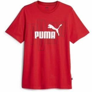 Puma GRAPHICS NO.1 Pánské triko, červená, velikost L