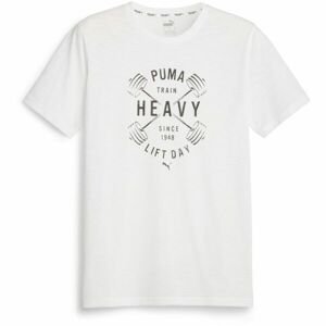 Puma GRAPHIC Pánské triko, bílá, velikost L