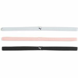 Puma AT SPORTBANDS WOMENS PACK (3PCS) Sportovní čelenky, černá, velikost UNI