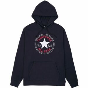 Converse STANDARD FIT CENTER FRONT LARGE CHUCK PATCH CORE PO HOODIE B Pánská mikina, černá, velikost L