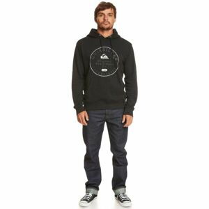 Quiksilver CIRCLE TRIM HOOD Pánská mikina, černá, velikost XXL