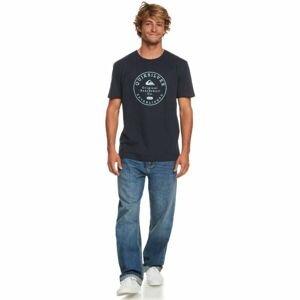 Quiksilver CIRCLE TRIM Pánské tričko, tmavě modrá, velikost XL