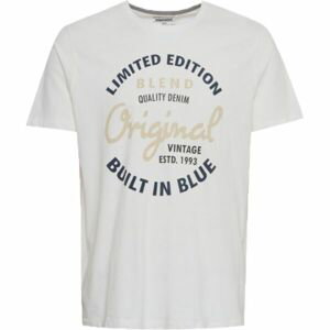 BLEND REGULAR FIT Pánské tričko, bílá, veľkosť XXXL