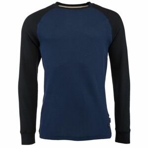 BLEND TEE REGULAR FIT LS Pánské tričko s dlouhým rukávem, tmavě modrá, velikost XL