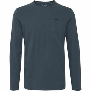 BLEND T-SHIRT L/S Pánské triko s dlouhým rukávem, tmavě modrá, velikost L