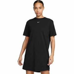 Nike NSW ESSNTL SS DRESS TSHRT Dámské šaty, černá, velikost S