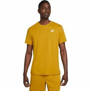 Nike SPORTSWEAR CLUB Pánské tričko, žlutá, velikost S