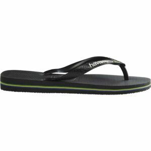 HAVAIANAS BRASIL LOGO Unisex žabky, černá, velikost 43/44