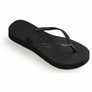 HAVAIANAS SLIM FLAT FORM Dámské žabky, černá, velikost 41/42