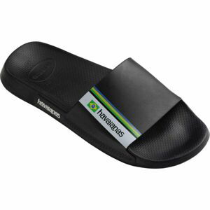 HAVAIANAS SLIDE BRASIL Unisex pantofle, černá, velikost 35/36