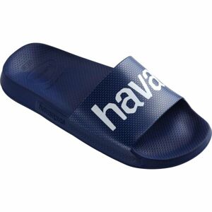 HAVAIANAS SLIDE CLASSIC LOGO MANIA Unisex pantofle, tmavě modrá, velikost 39/40