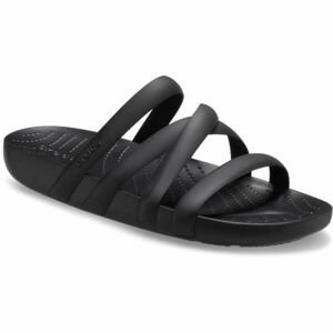 Crocs SPLASH STRAPPY Dámské pantofle, černá, velikost 37/38