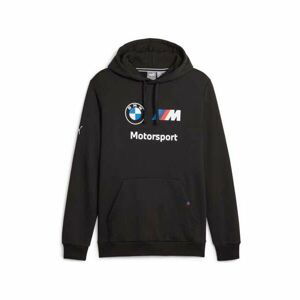 Puma BMW MOTORSPORT ESSENTIALS HOODIE Pánská mikina, černá, veľkosť L