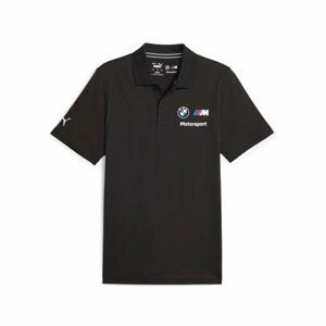 Puma BMW MOTORSPORT ESSENTIALS TEE Pánské polo triko, černá, veľkosť XL