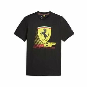 Puma FERRARI RACE Pánské triko, černá, velikost S