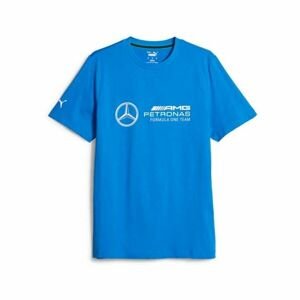Puma MERCEDES-AMG PETRONAS F1 TEAM ESSENTIALS Pánské triko, modrá, velikost L