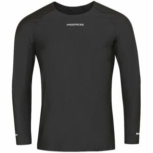 PROGRESS SKINNER LS Pánské lepené sportovní triko, černá, velikost 2XL