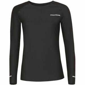 PROGRESS SKINNER LS Dámské lepené sportovní triko, černá, velikost L