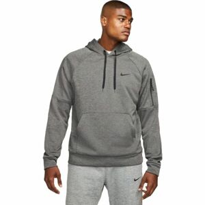 Nike THERMA-FIT Pánská mikina, šedá, velikost S