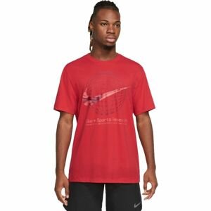 Nike DF TEE WC2 Pánské tričko, červená, velikost L