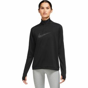 Nike DF SWOOSH HBR HZ PACER Dámská běžecká mikina, černá, velikost XL