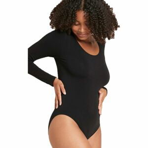 BOODY LONG SLEEVE BODYSUIT Dámské body, černá, velikost