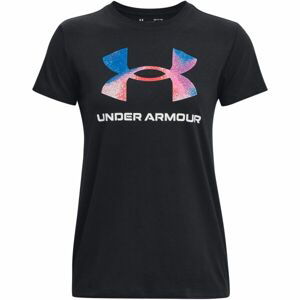 Under Armour LIVE SPORTSTYLE GRAPHIC SS Dámské triko, černá, velikost L