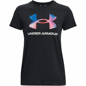 Under Armour LIVE SPORTSTYLE GRAPHIC SS Dámské triko, černá, velikost XL