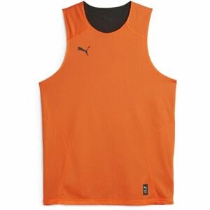 Puma HOOPS TEAM REVERSE PRACTICE JERSEY Pánský basketballový dres, oranžová, velikost XXXL