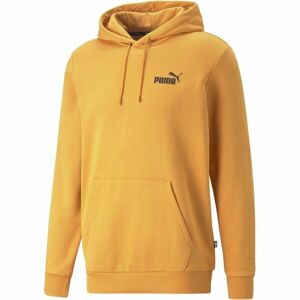 Puma ESSENTIALS SMALL LOGO HOODIE Pánská mikina, žlutá, veľkosť M