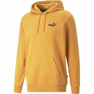 Puma ESS SMALL LOGO HOODIE FL Pánská mikina, žlutá, velikost S