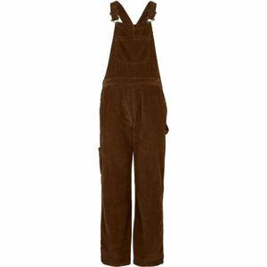 O'Neill CORD DUNGAREE Dámské laclové kalhoty, hnědá, velikost XS