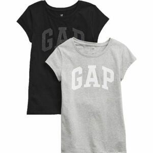 GAP LOGO GRAPHIC 2PK Dívčí tričko, černá, veľkosť XL