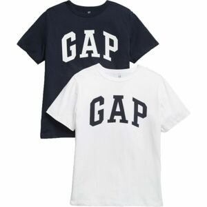 GAP 2PK SHORT SLEEVES LOGO Chlapecké tričko, bílá, veľkosť M