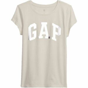 GAP V-FR SS VALUE LOGO TEE Dívčí tričko, béžová, velikost L