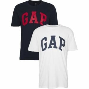 GAP BASIC ARCH 2 PACK Pánské tričko, černá, veľkosť M