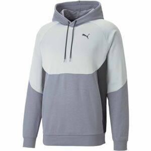 Puma PUMATECH HOODIE FL Pánská mikina, šedá, velikost XXL