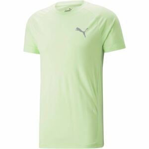 Puma EVOSTRIPE TEE Pánské sportovní triko, světle zelená, velikost M