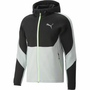 Puma EVOSTRIPE FULL-ZIP HOODIE DK JACKET Pánská sportovní mikina, černá, velikost