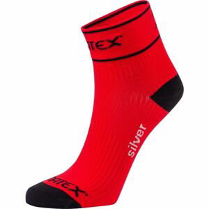 Klimatex LEVI Sportovní ponožky, červená, velikost 39-42