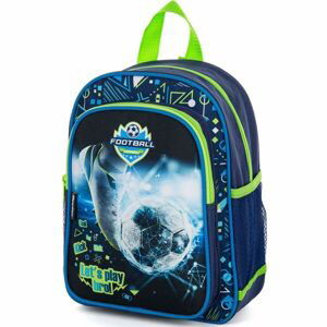 Oxybag KID BACKPACK FOOTBALL Předškolní batoh, modrá, veľkosť UNI