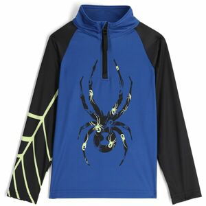 Spyder BUG 1/2 ZIP Chlapecký lyžařský rolák, modrá, velikost 7